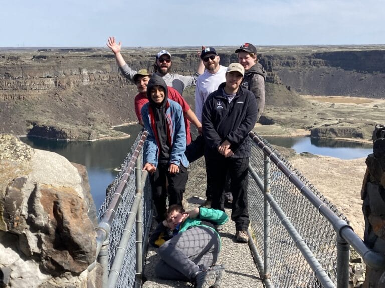 Students at Dry Falls State Park